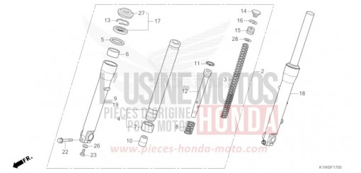 GABEL, VORNE SH350AS de 2025